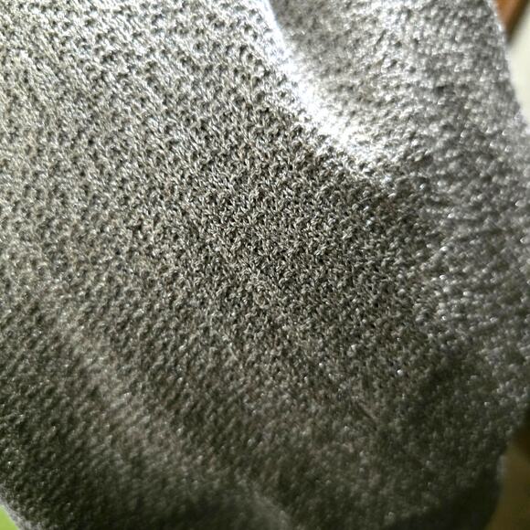 St. John Couture Santana Knit Metallic Tan Blazer Rhinestone Trim Zip Front 4 - Picture 8 of 11